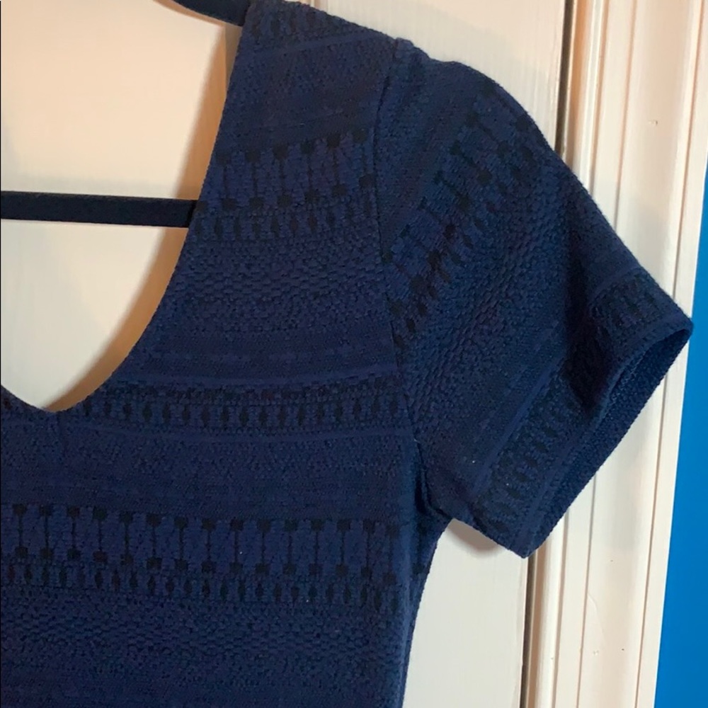 Navy blue and black dress